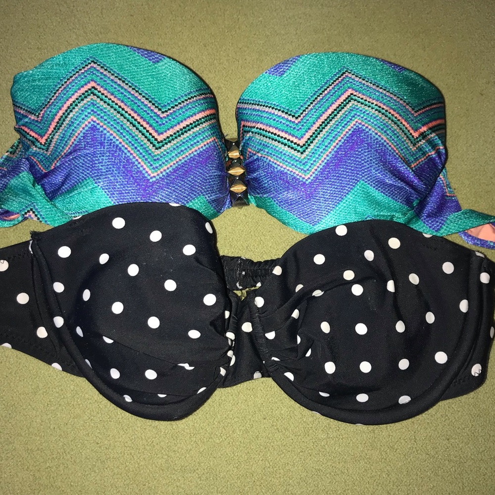 Xhilaration strapless bikini top bundle
